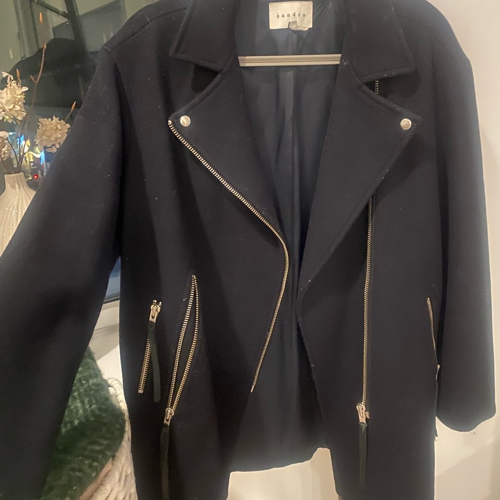 Sandro Paris Wool Jacket - size 40 - Used - Good Condition